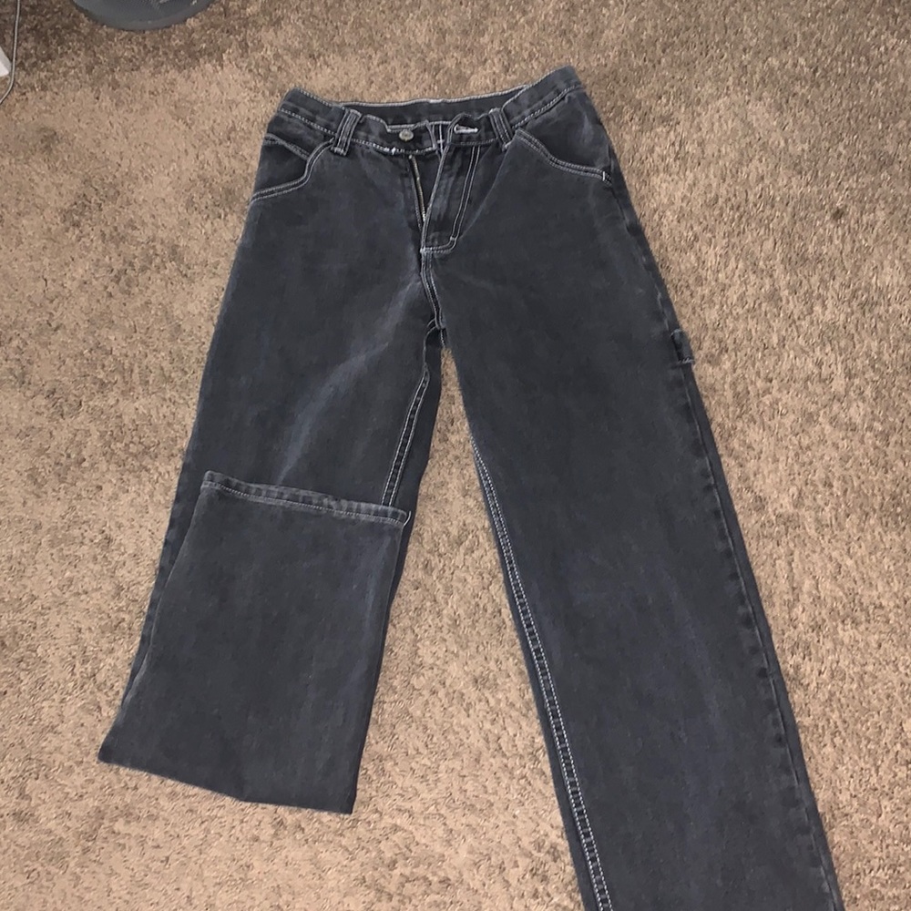 Black Cargo Jeans